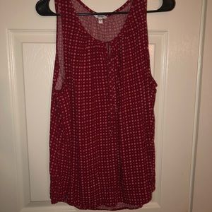 Sonoma Sleeveless patterned work top